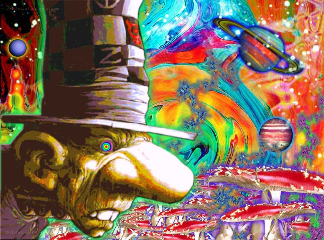 psychedelic mushroom art