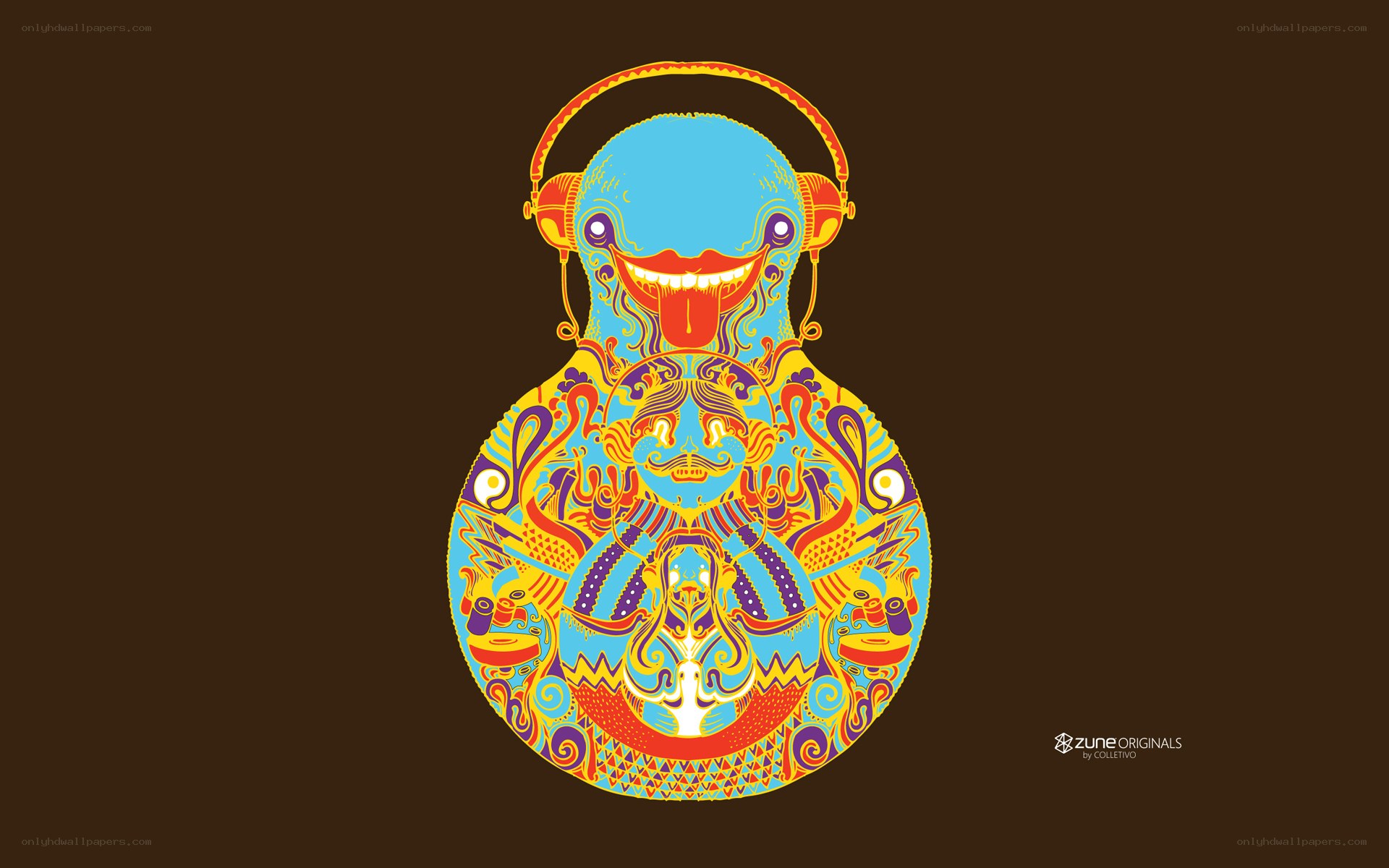 psychedelic music character art