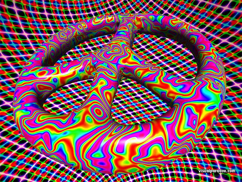 Psychedelic peace symbol