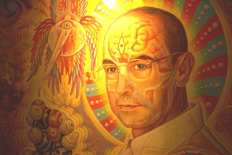psychedelic portrait of a man