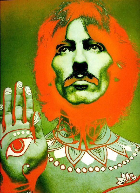 psychedelic portrait of a man
