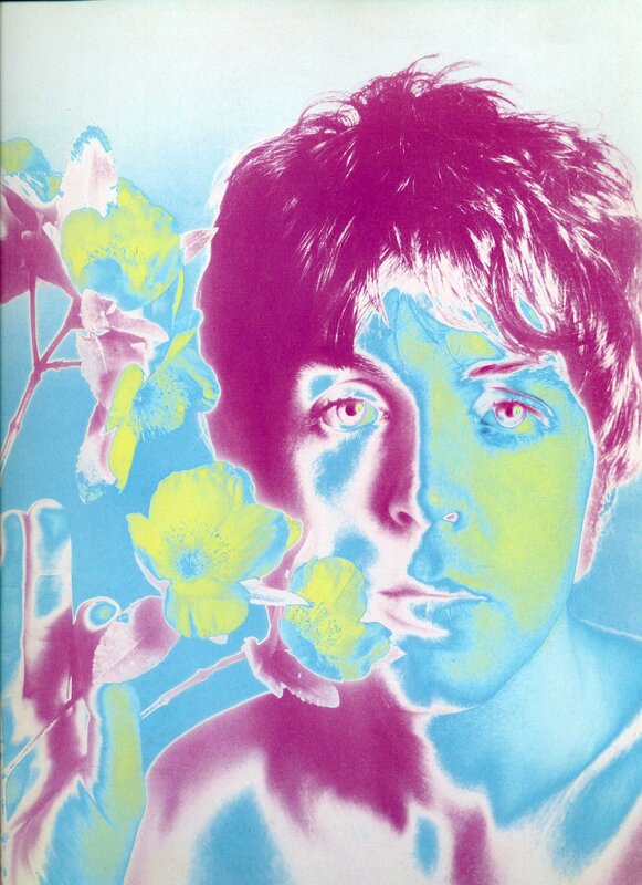 psychedelic portrait with flowers