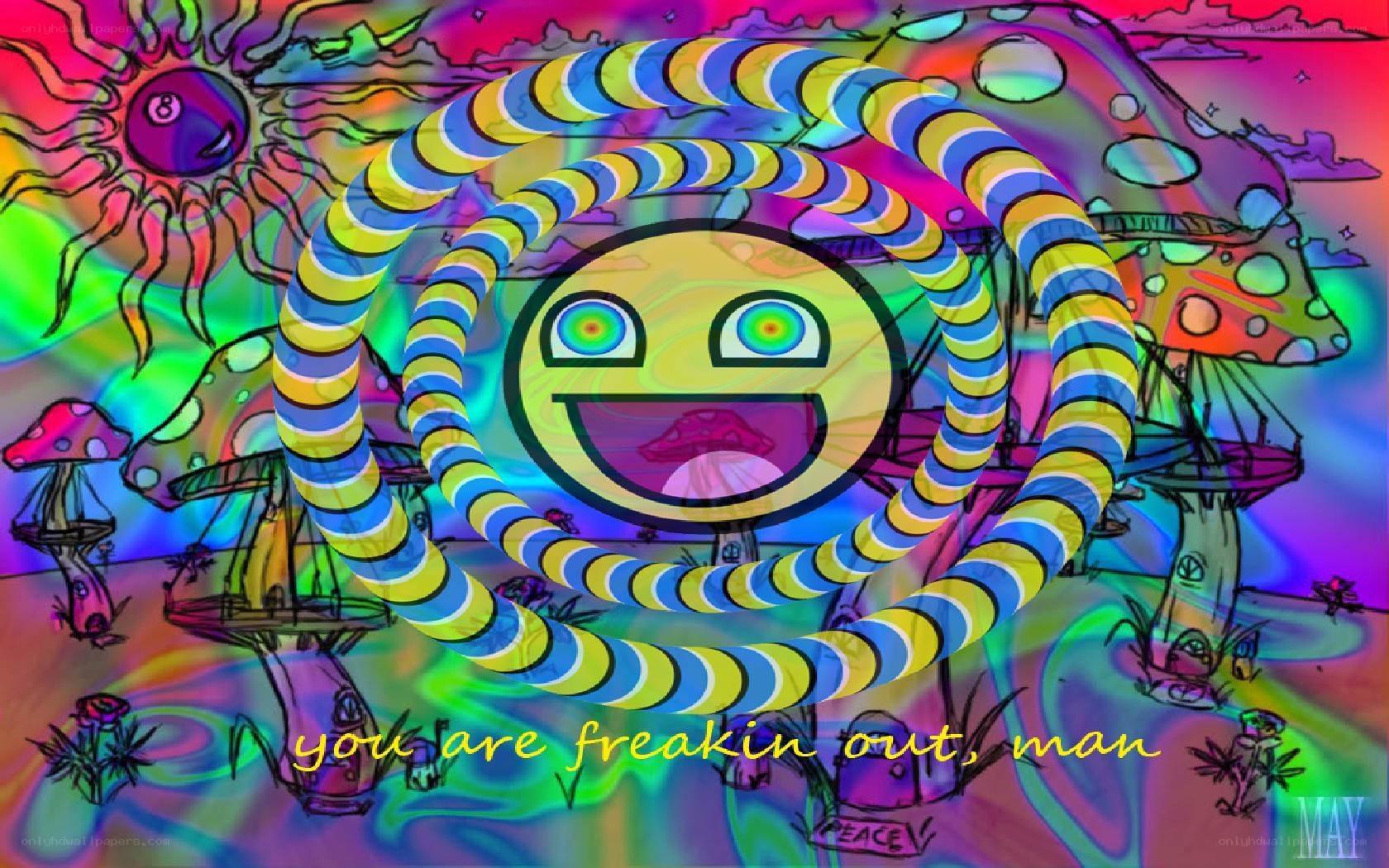 psychedelic smiley face art