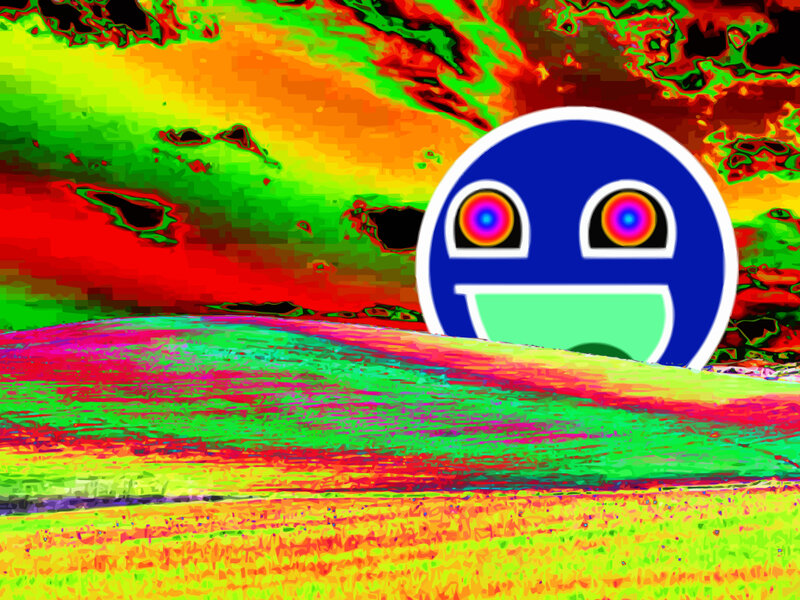 Psychedelic smiley face