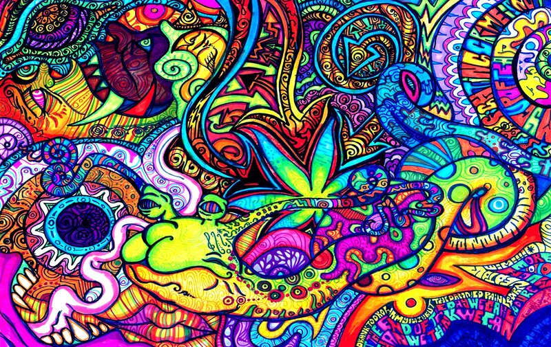 Psychedelic Snake Illustration