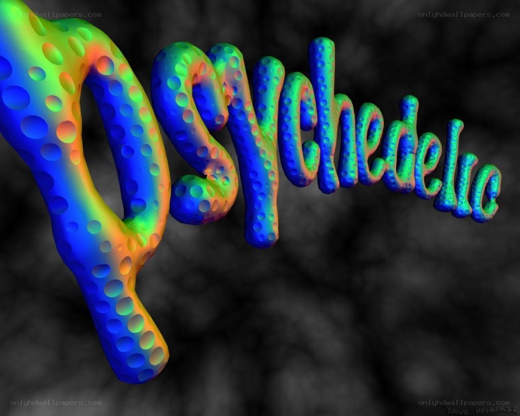 Psychedelic text art