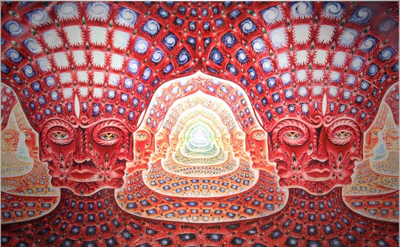 psychedelic tunnel vision art