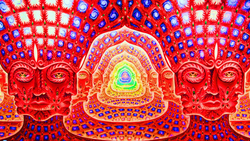 psychedelic tunnel vision art