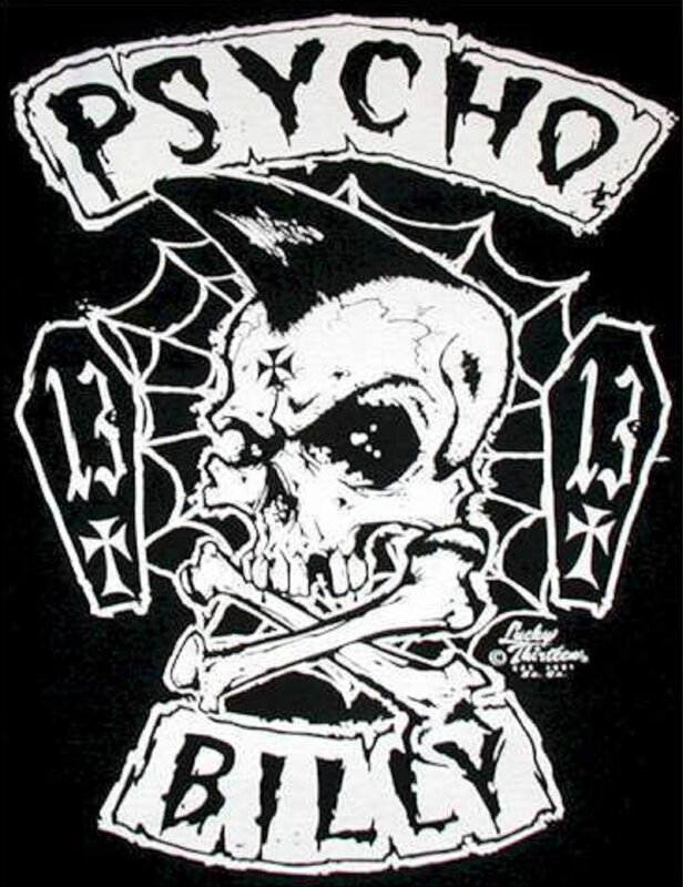 Psycho Billy patch design