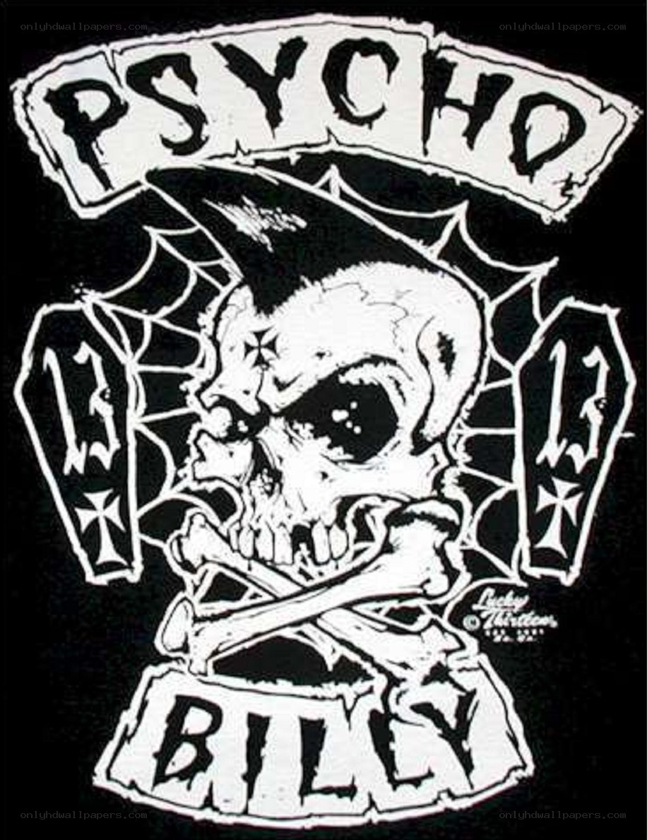 Psycho Billy patch design
