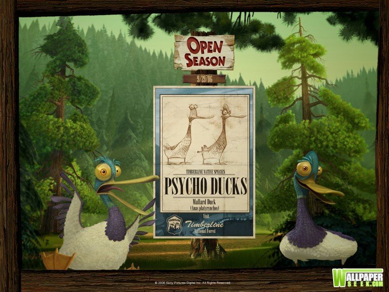 Psycho Ducks in Forest
