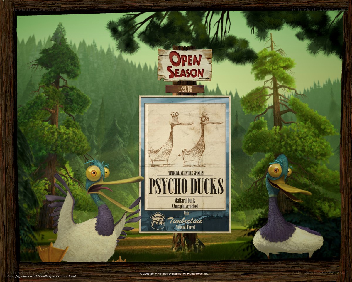 Psycho Ducks in the Forest