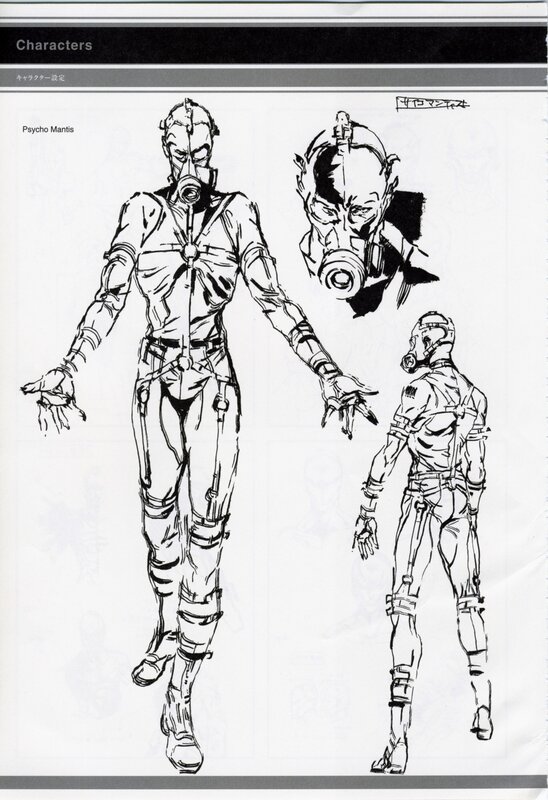 Psycho Mantis character design