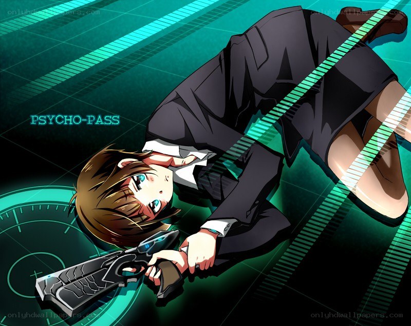 Psycho-Pass character with gun