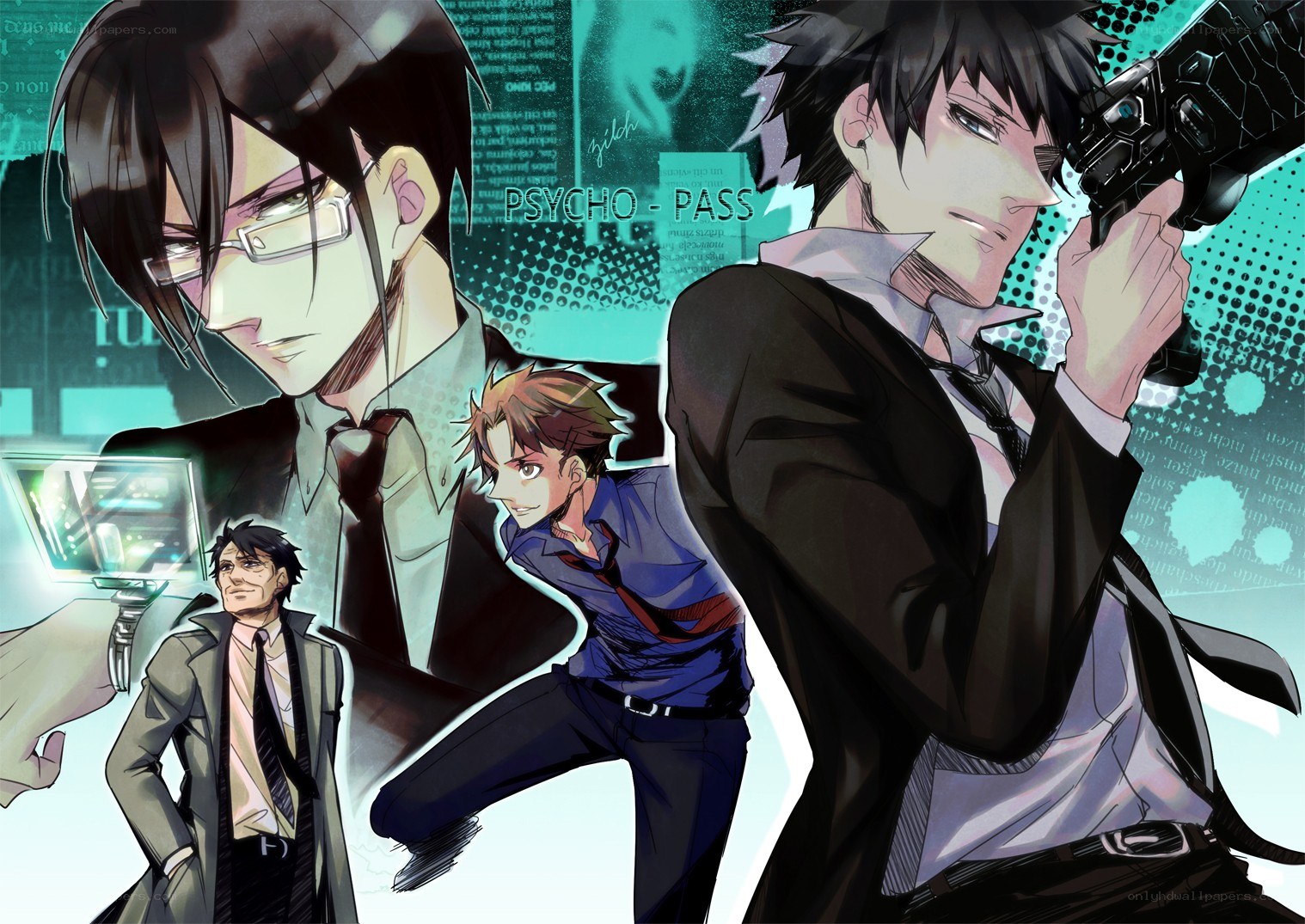 Psycho-Pass characters collage