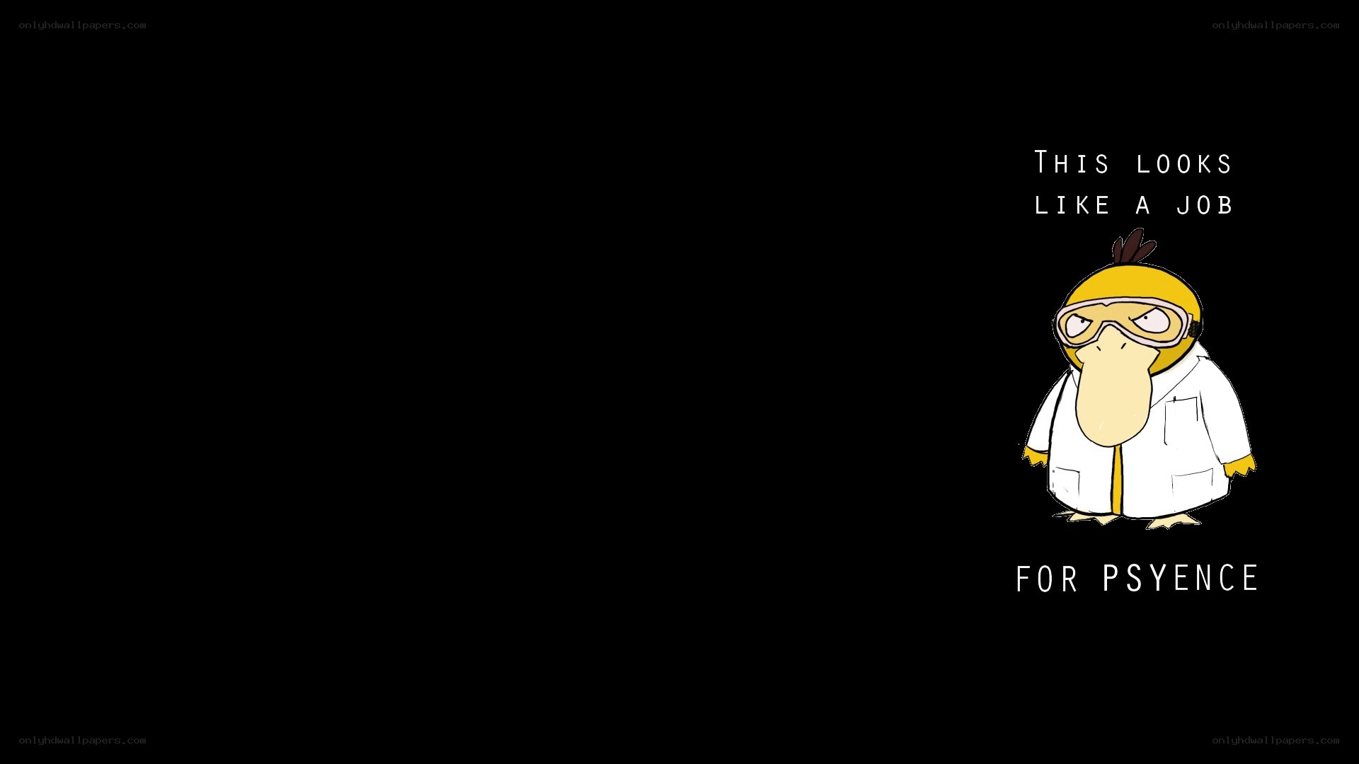Psyduck in a lab coat