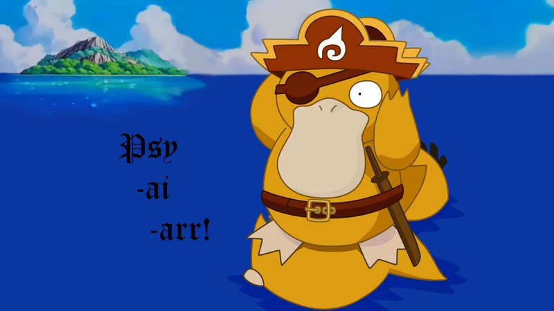 Psyduck pirate character