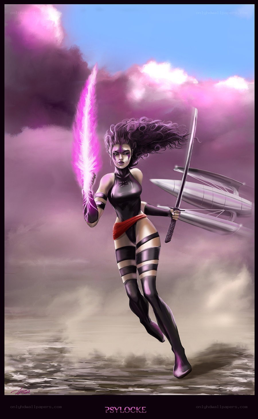 Psylocke in action