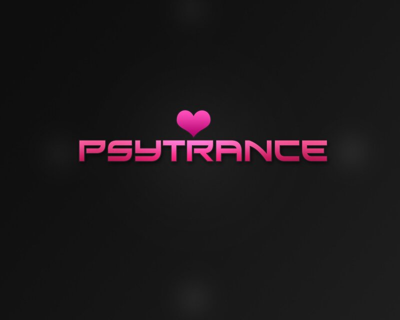Psytrance logo with heart