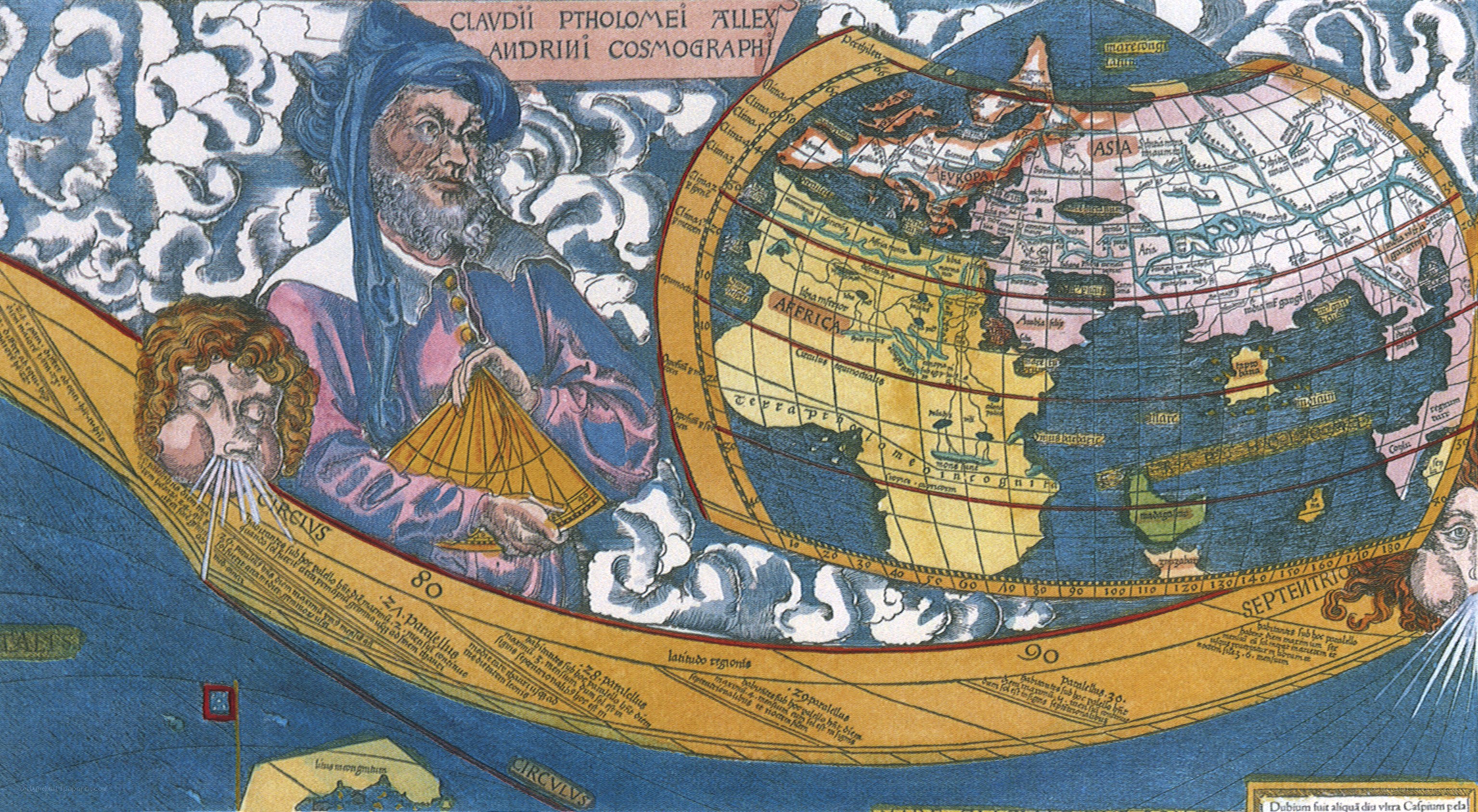Ptolemy's Cosmography illustration