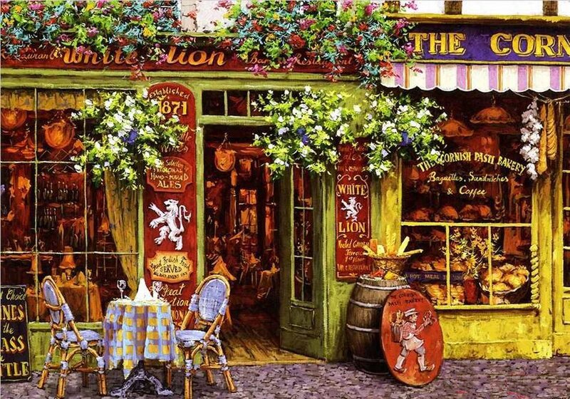 Pub with Outdoor Seating — Green