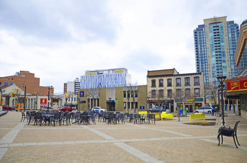 Public Plaza with Benches
