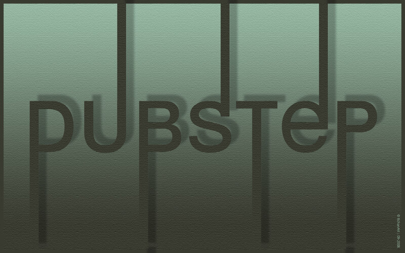 Pubstep text on textured background