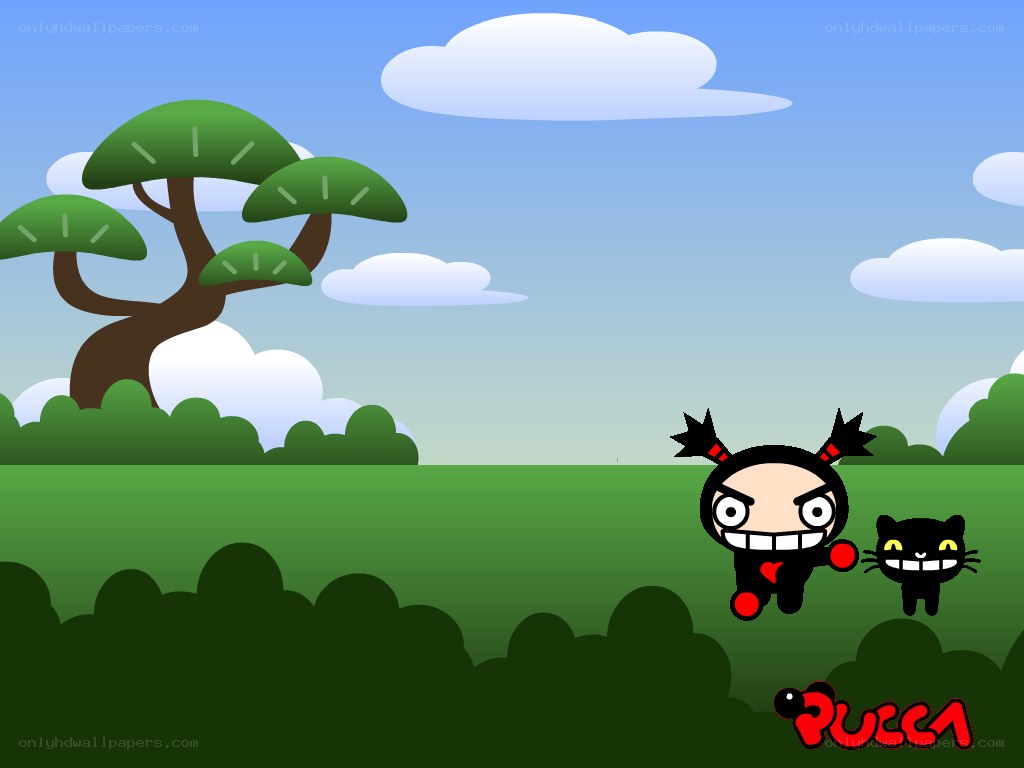 Pucca and Pucca's cat