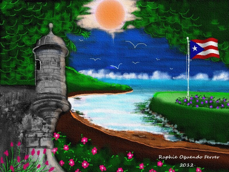 Puerto Rican Flag at Fort