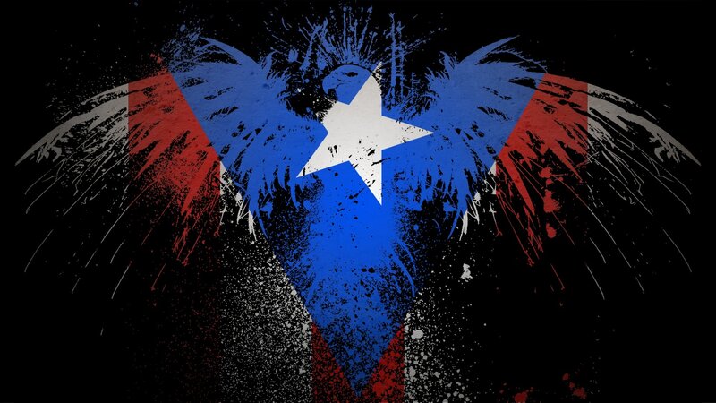 Puerto Rican flag with eagle wings