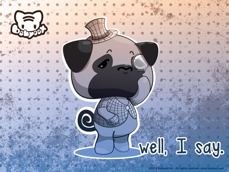Pug in Top Hat
