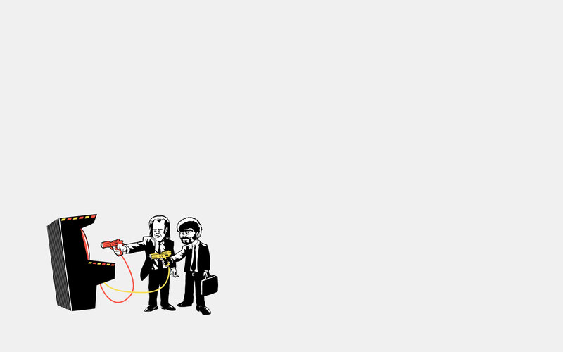 Pulp Fiction arcade scene