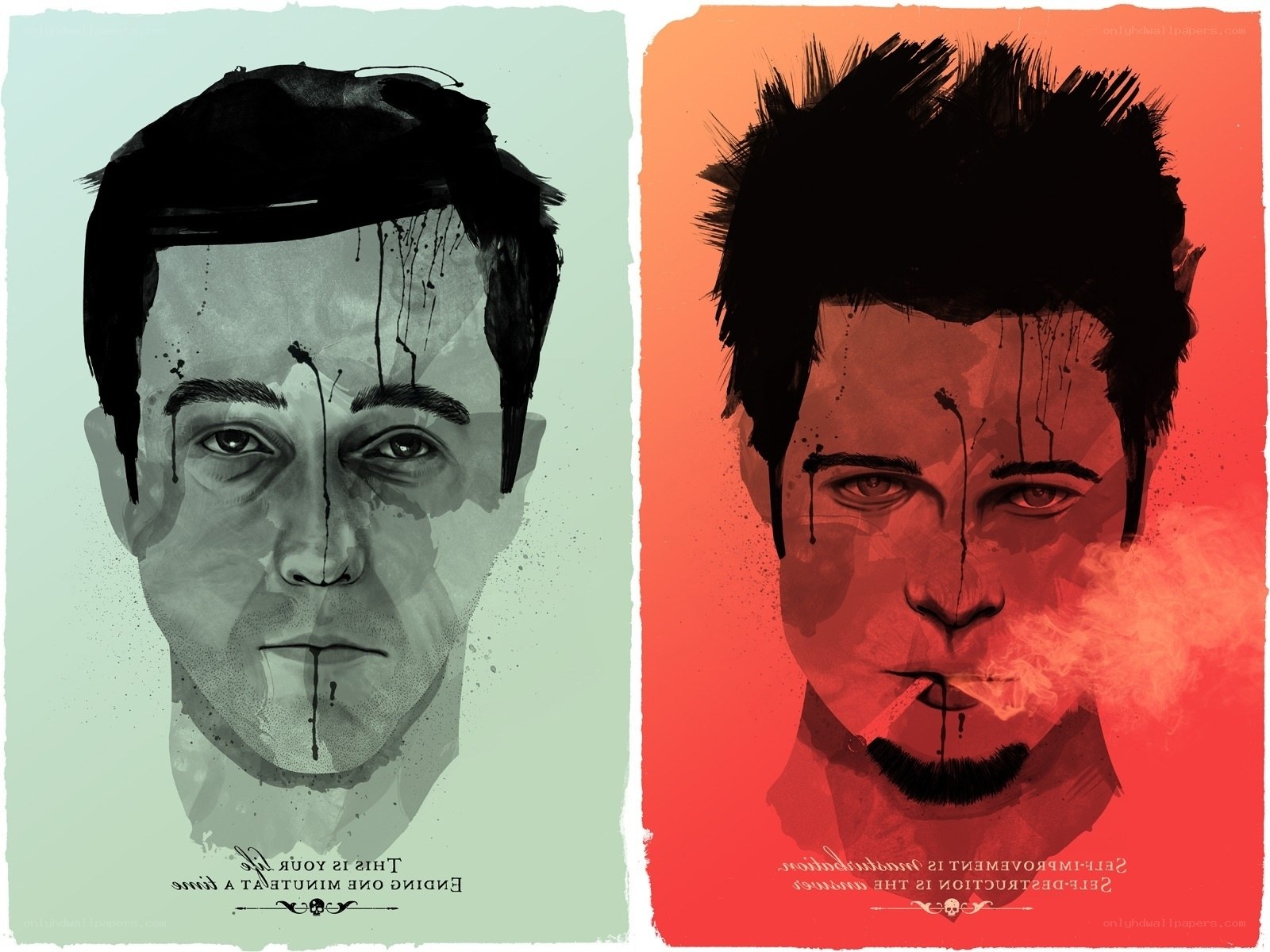Pulp Fiction character portraits