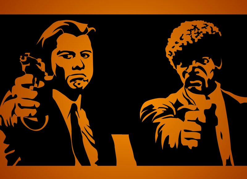 Pulp Fiction characters art