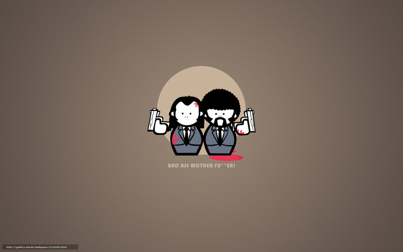 Pulp Fiction characters wallpaper