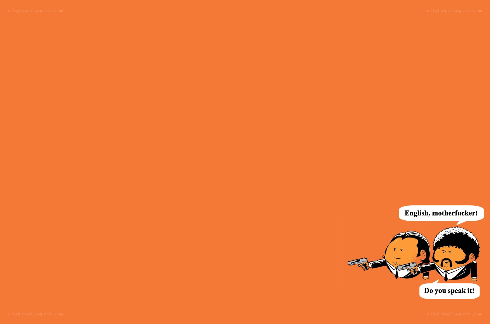 Pulp Fiction parody wallpaper