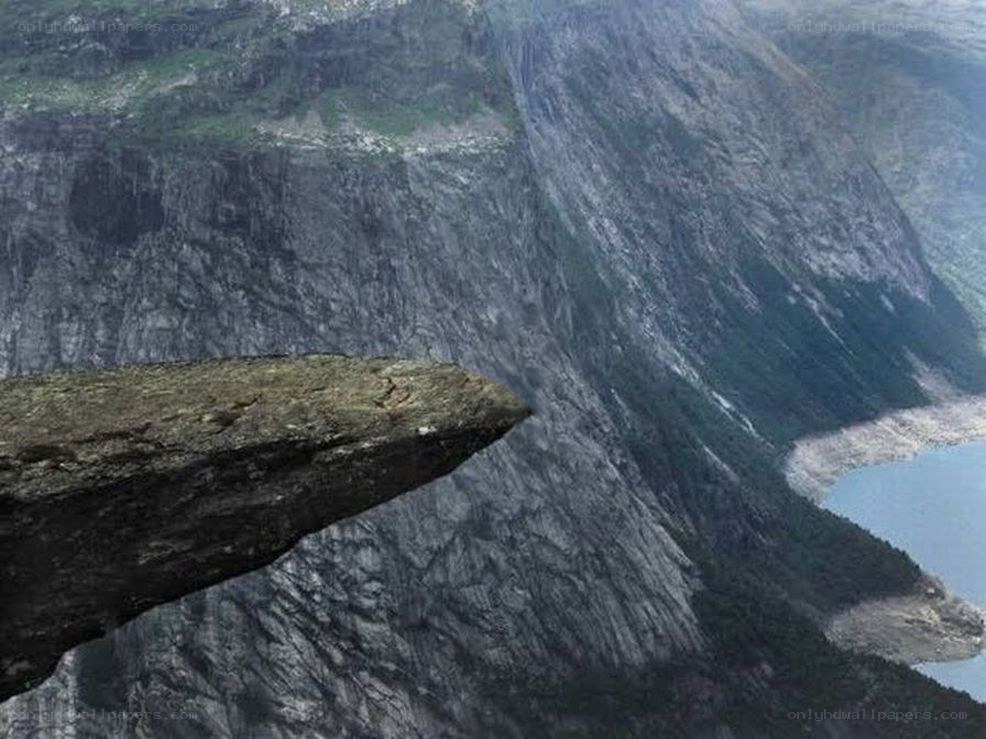 Pulpit rock over fjord