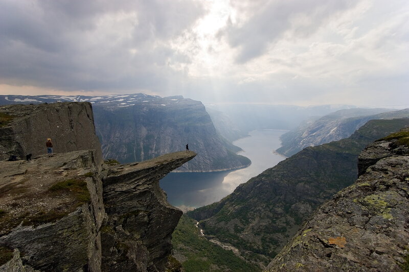 Pulpit Rock overlooking a fjord