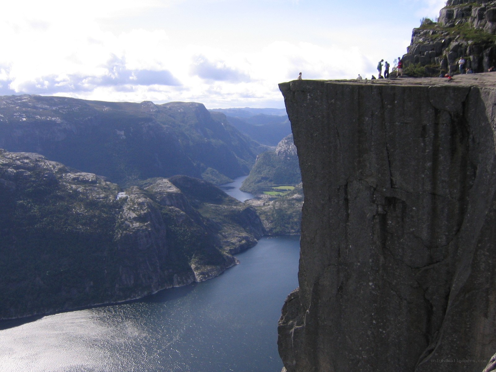 Pulpit Rock overlooking a fjord