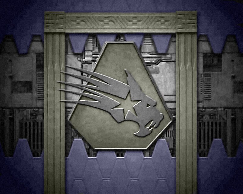 Puma logo on a wall