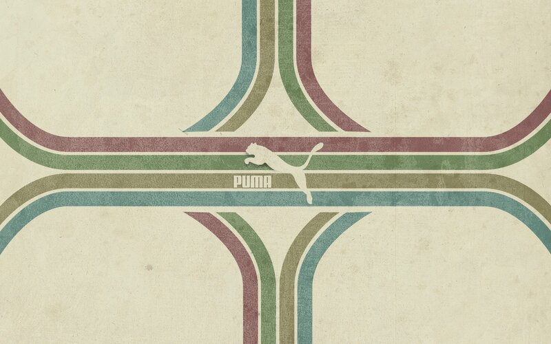 Puma Logo on Stripes