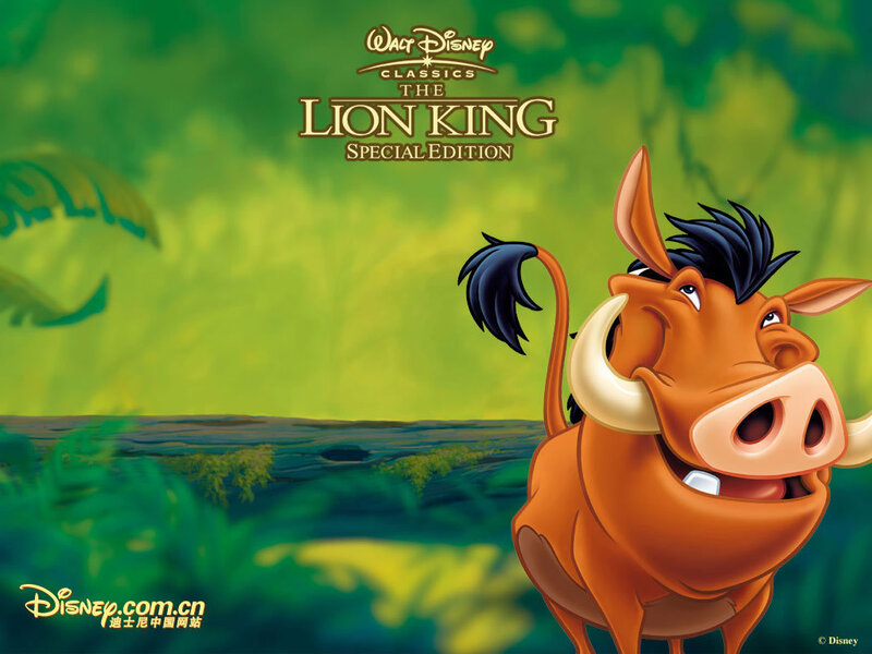 Pumbaa the Warthog — Green, Cheerful