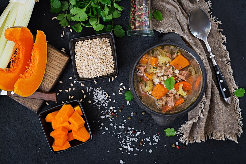 Pumpkin and Barley Soup