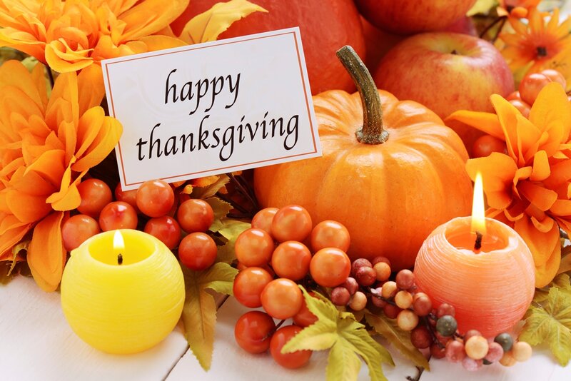 Pumpkin and Candles — Orange, Festive