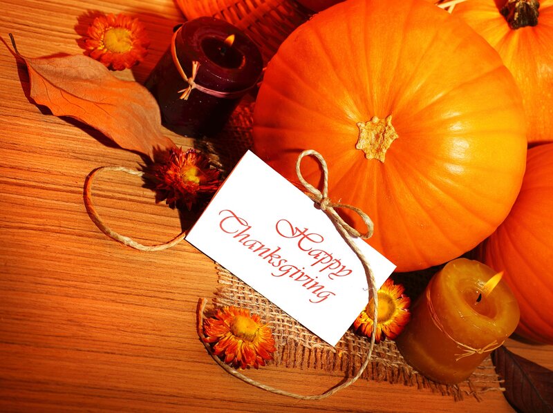 Pumpkin and Candles — Orange