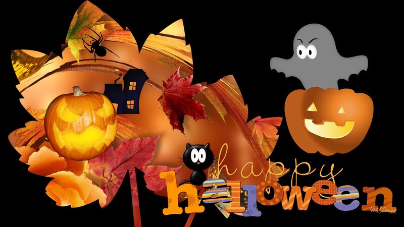 Pumpkin and Ghost Collage