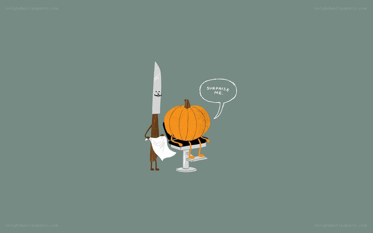Pumpkin barber shop surprise