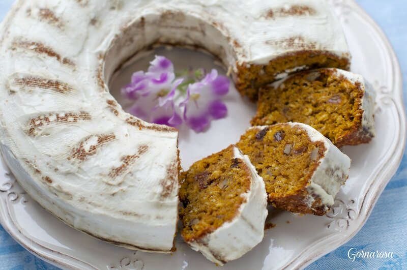 Pumpkin Cake on Plate