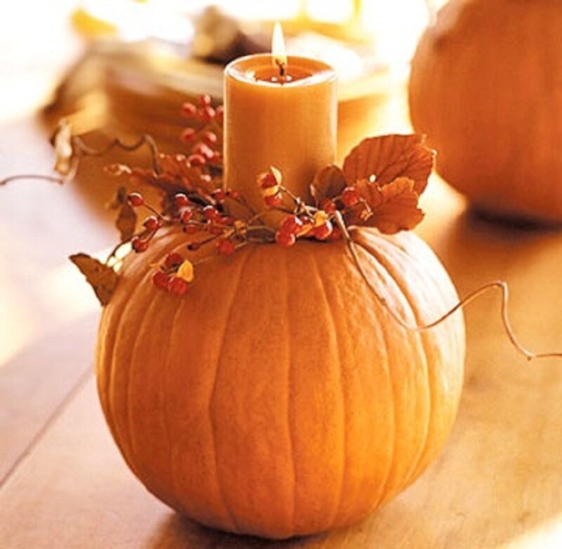 Pumpkin Candle Holder