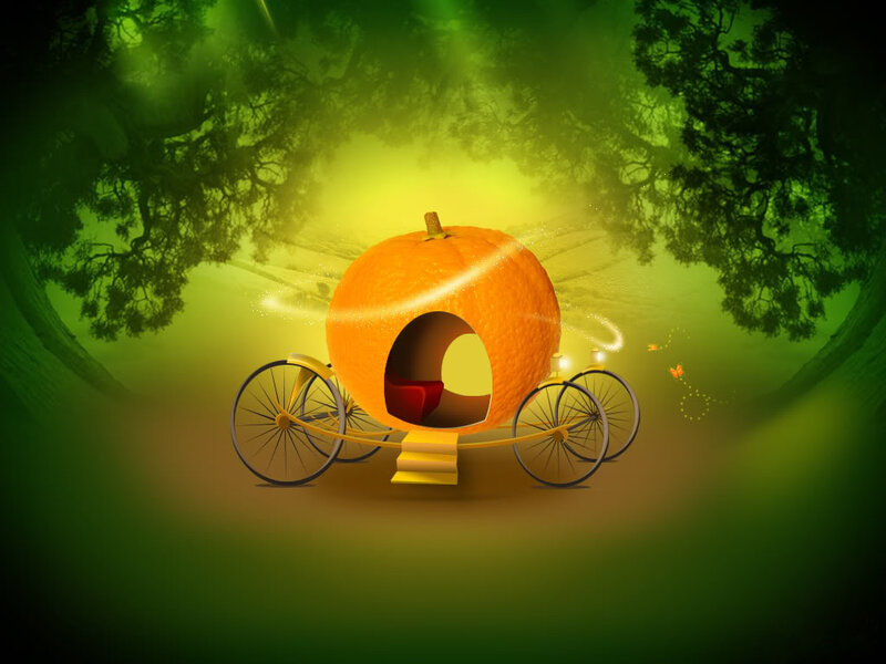 Pumpkin Carriage — Green